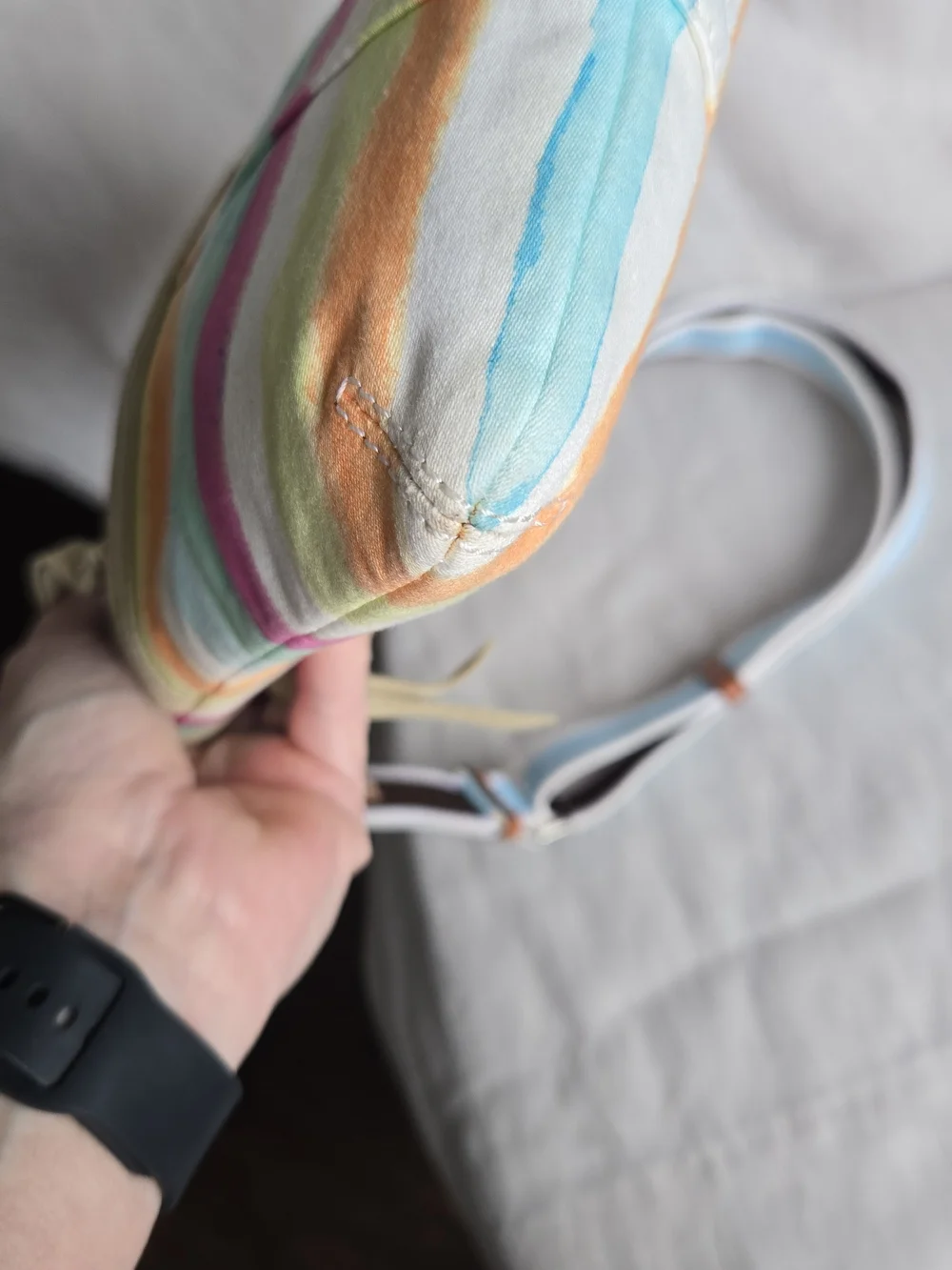 Coach Hampton Watercolor Stripe Crossbody Bag - Picture 7 of 10